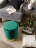 GREEN VELVET STOOL