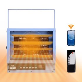 ZOKOP WiFi Smart Electric Garage Heater, 6000W Ceiling Mount Space Heater, 240-Volt Hard-Wired Heater Fan-Forced Shop Heater with Digital Thermos