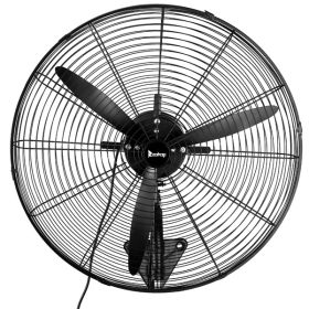 MFJ-EW65 26inch High Velocity Wall Mount Fan Oscillating,Industrial Fan with 4 Speed Ventilation,100% BLDC Copper Motor,9299CFM,